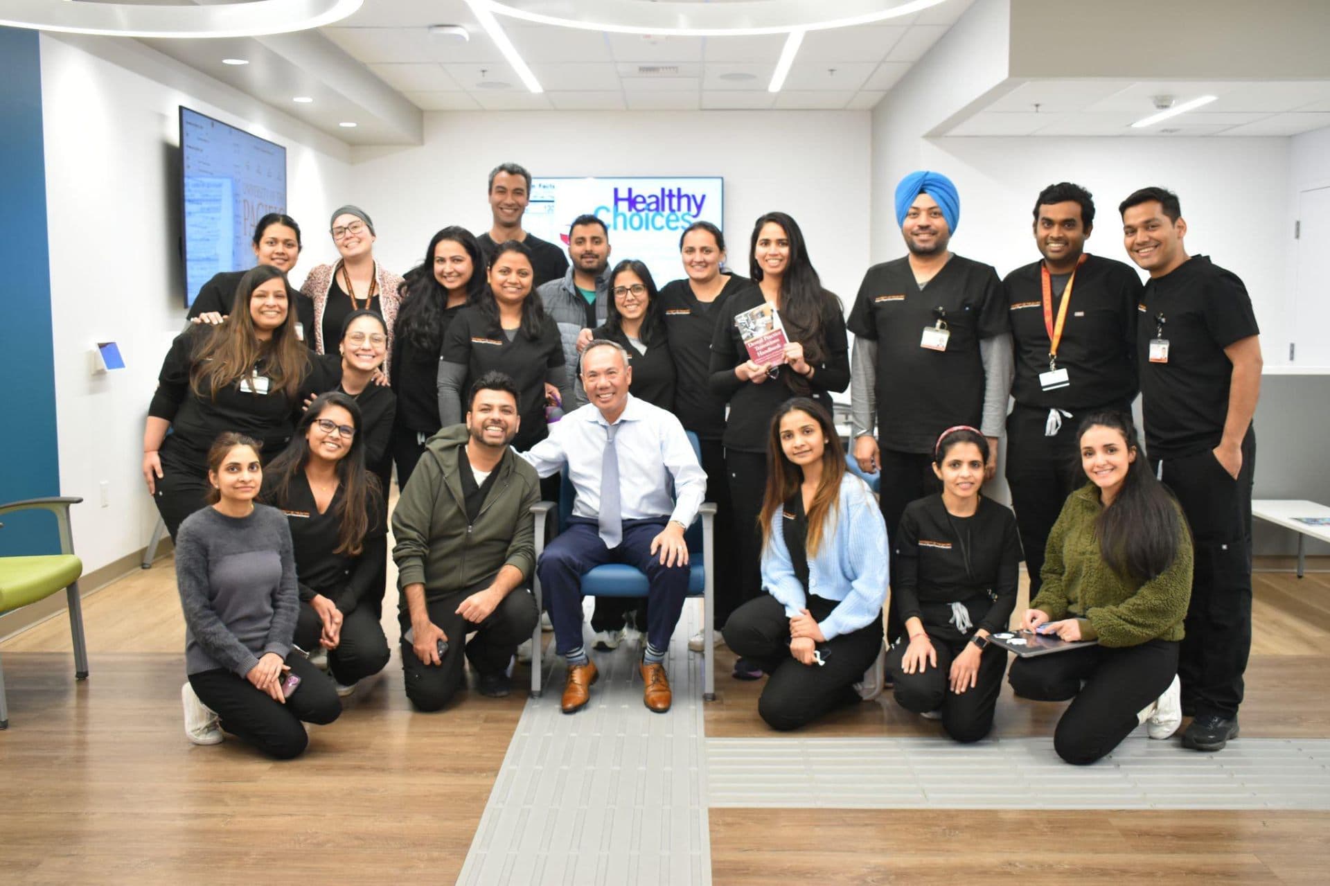 PTI team members with dental professionals