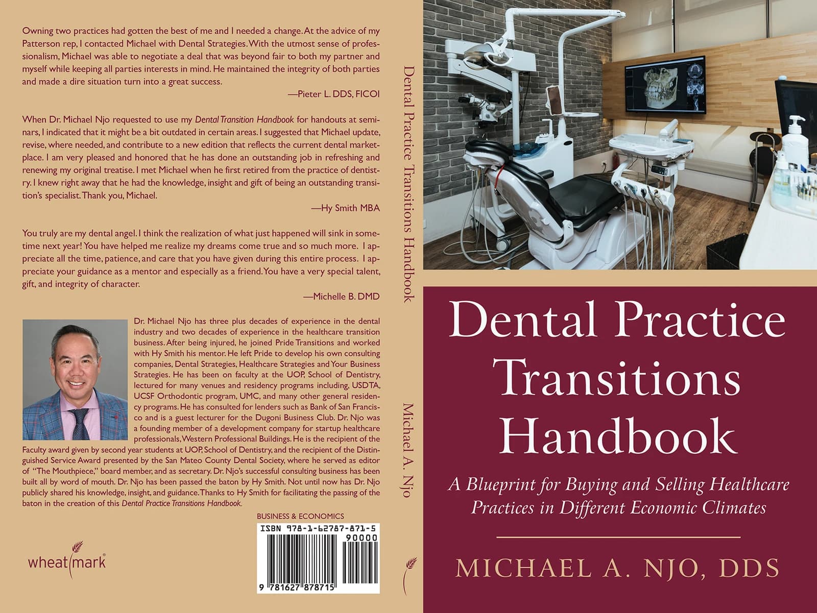 Full cover spread of Dental Practice Transitions Handbook by Michael A. Njo, DDS