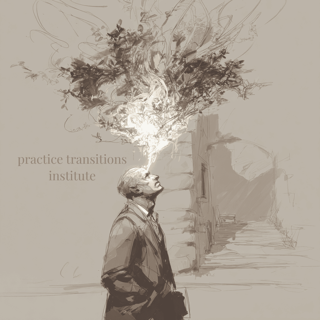 Dentist reviewing insurance documents alongside uplifting messaging