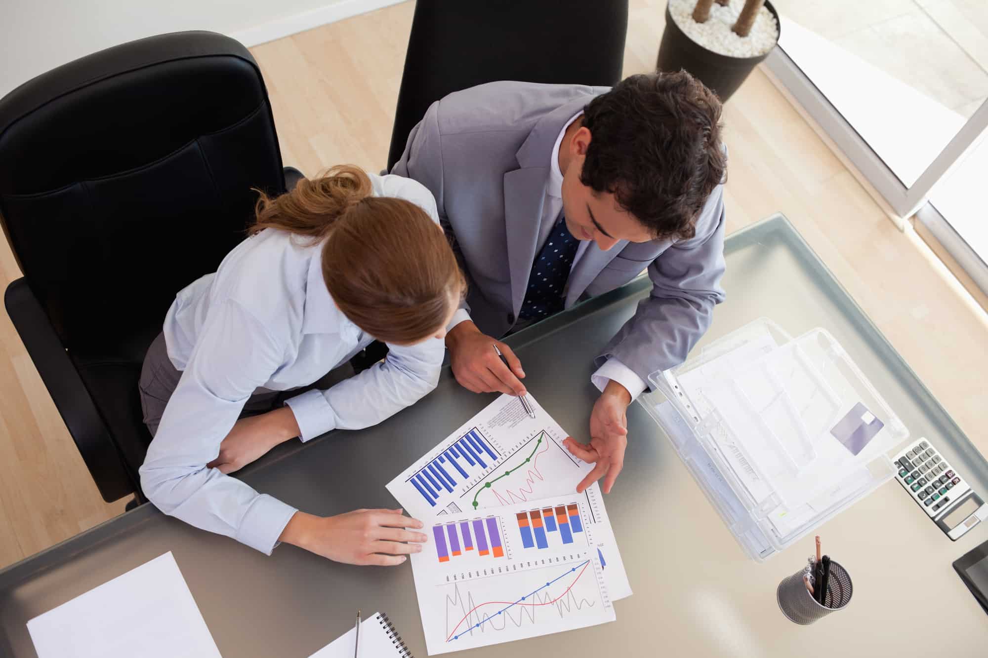 Dental practice consultants in a meeting